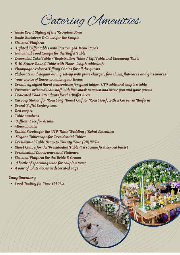 Wedding - Venue and Catering Package - 50 pax (Platinum Package)